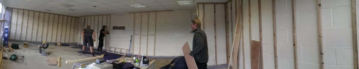 Unit 20 office renovation in progress