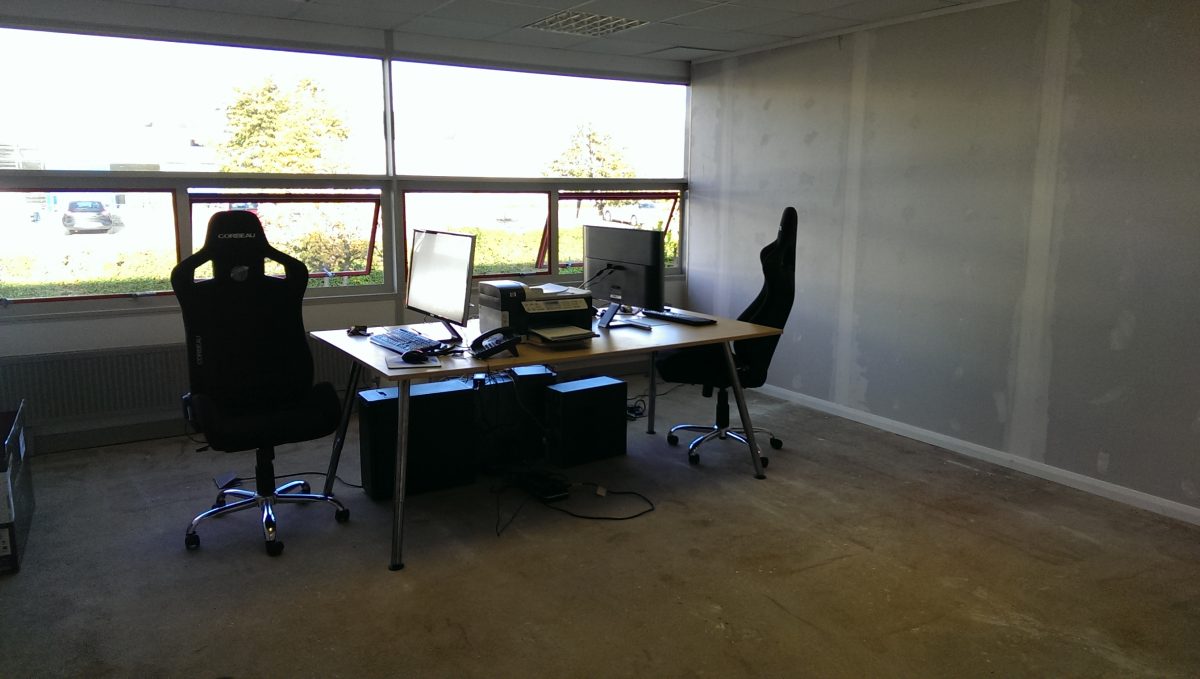 Moving into the new office before completion