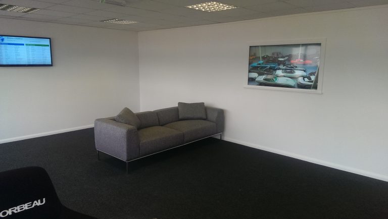 Cars in the new Unit 20 workshop