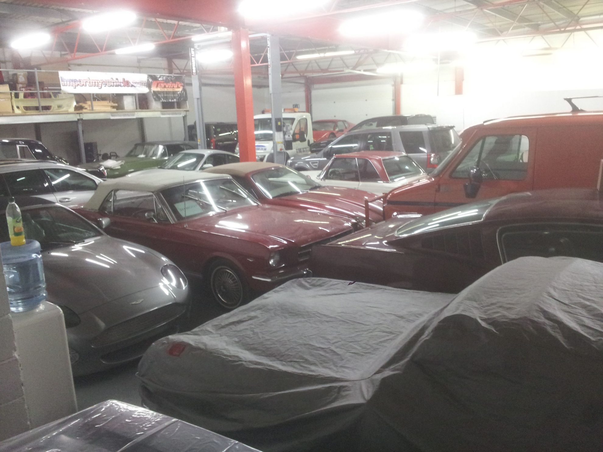 Very full ShipMyCar warehouse