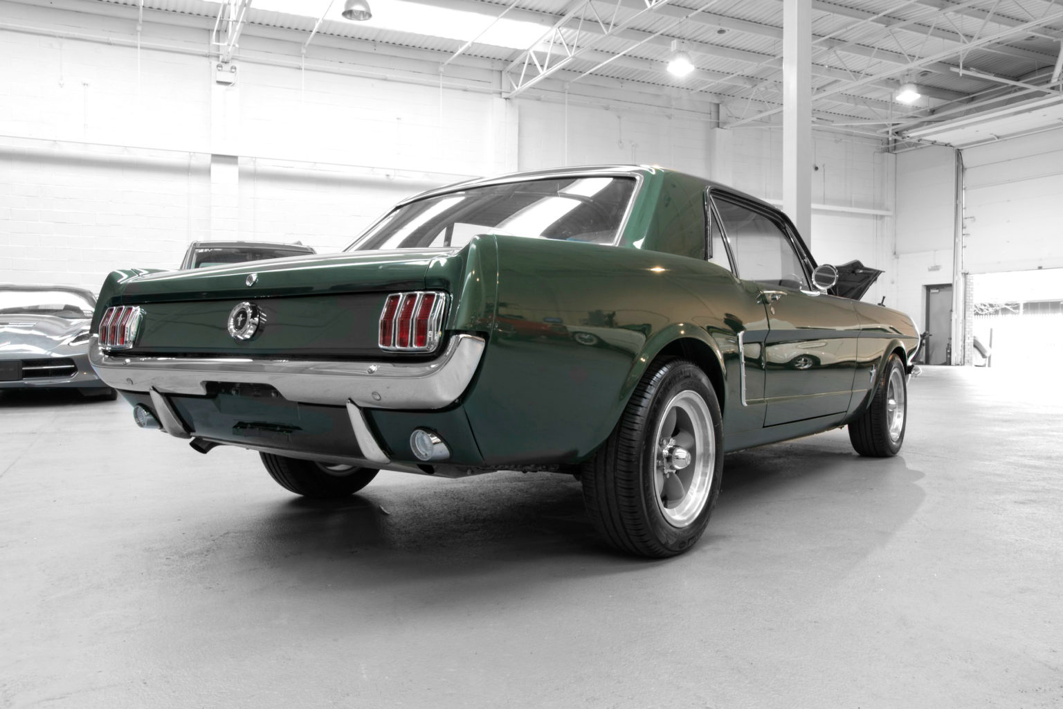 Interior dashboard of a 1965 Ford Mustang