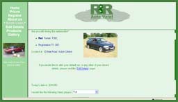 Old CleanMyCar website booking page screenshot