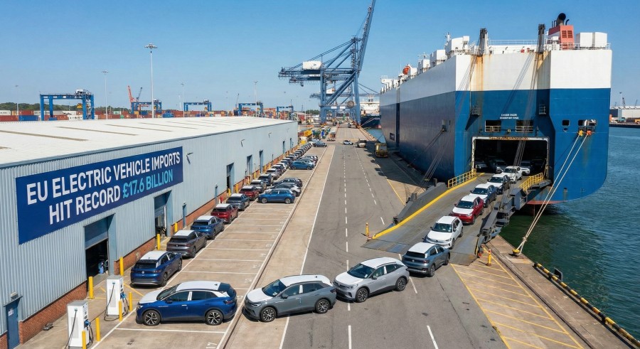 EU Electric Vehicle Imports Hit Record £17.6 Billion